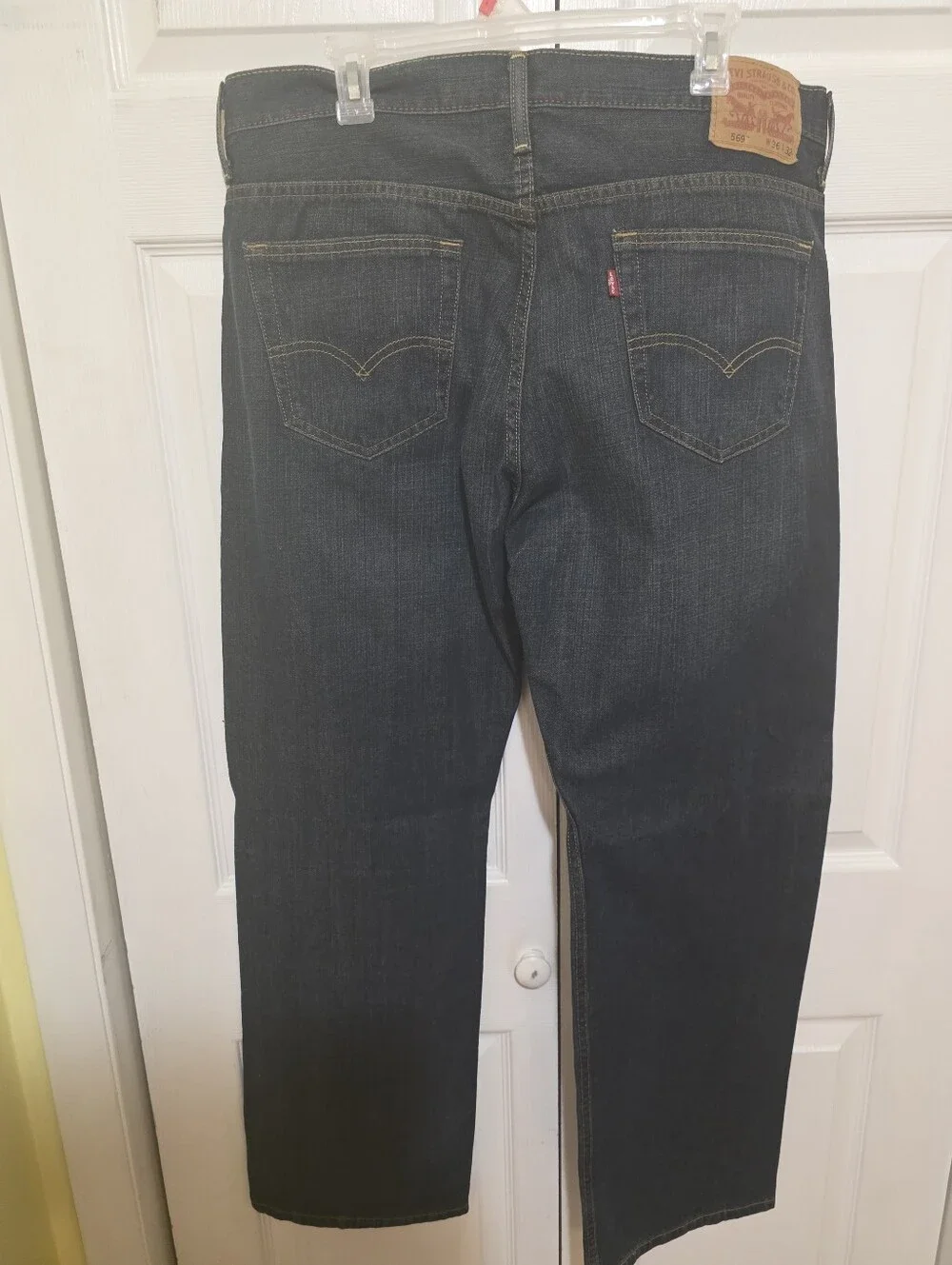 Levi's Straight Fit Dark Blue Denim Jeans